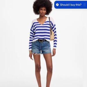 Madewell High Rise Denim Shorts.  32.  NWT.